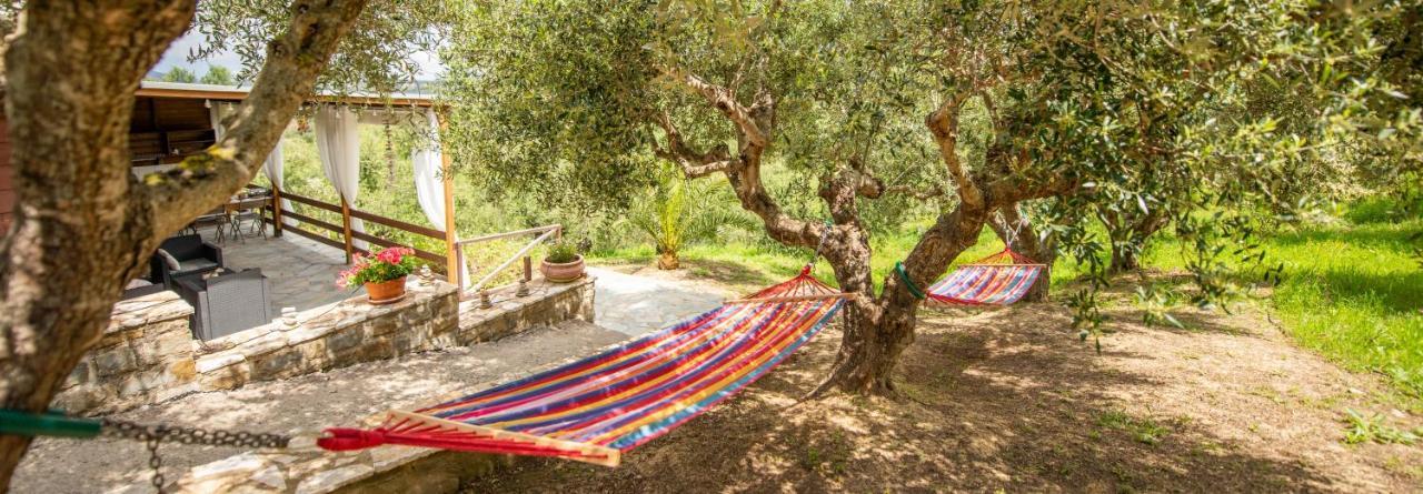 Hakuna Matata Holidays Wooden Lodge With Airco & Pool In Greek Olive Grove Methóni Kültér fotó