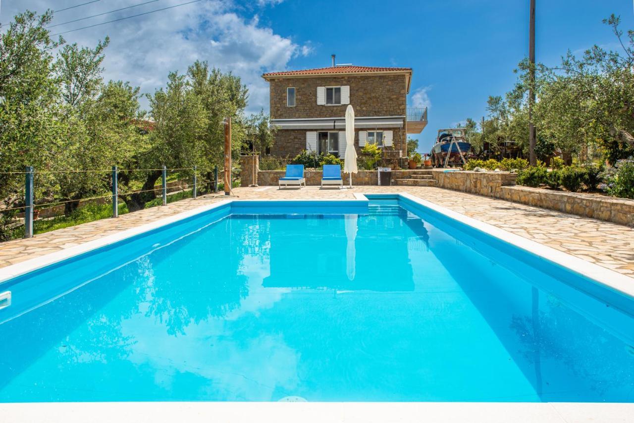 Hakuna Matata Holidays Wooden Lodge With Airco & Pool In Greek Olive Grove Methóni Kültér fotó